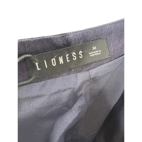 LIONESS 1999 Maxi Dress Halter Neck Ruched Formal Party Gala Evening Navy Medium - Picture 11 of 12